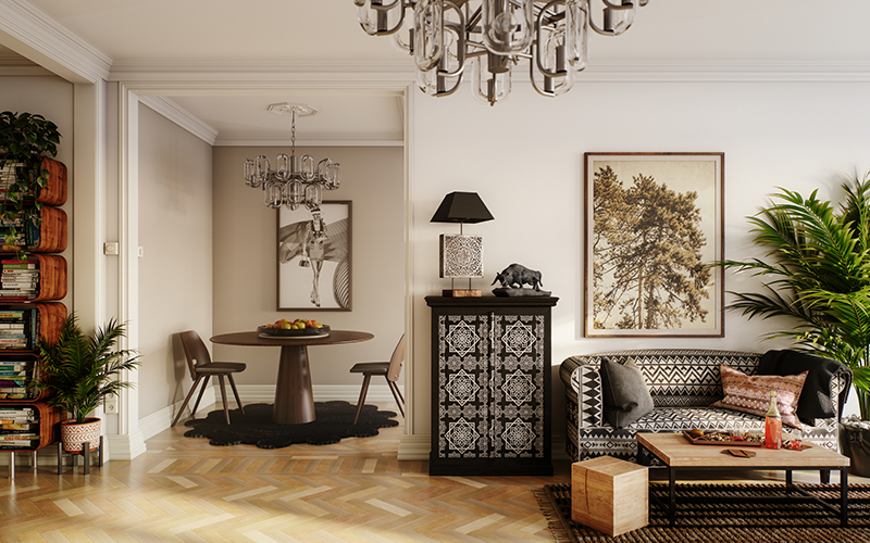 luxury home design for a Living Room with Classic Décor and Cozy Atmosphere