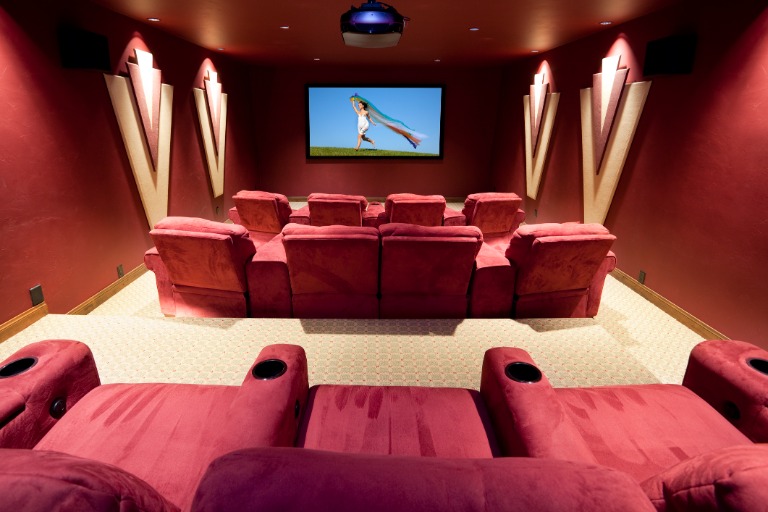 Luxurious Home Movie Theater