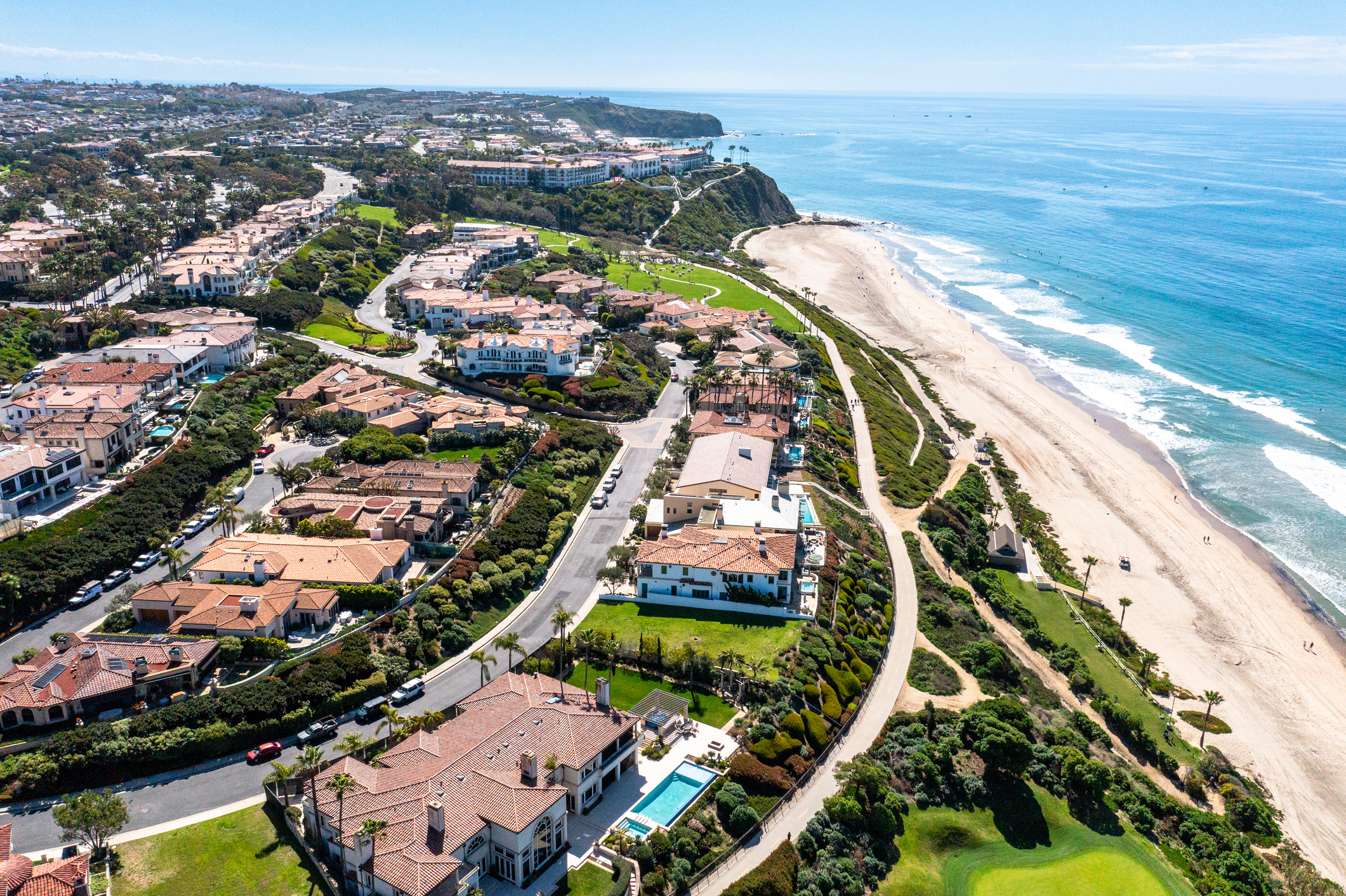 Luxurious South Orange County, California on a beautiful day.