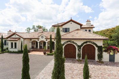 A beautiful estate home with French architectural design.